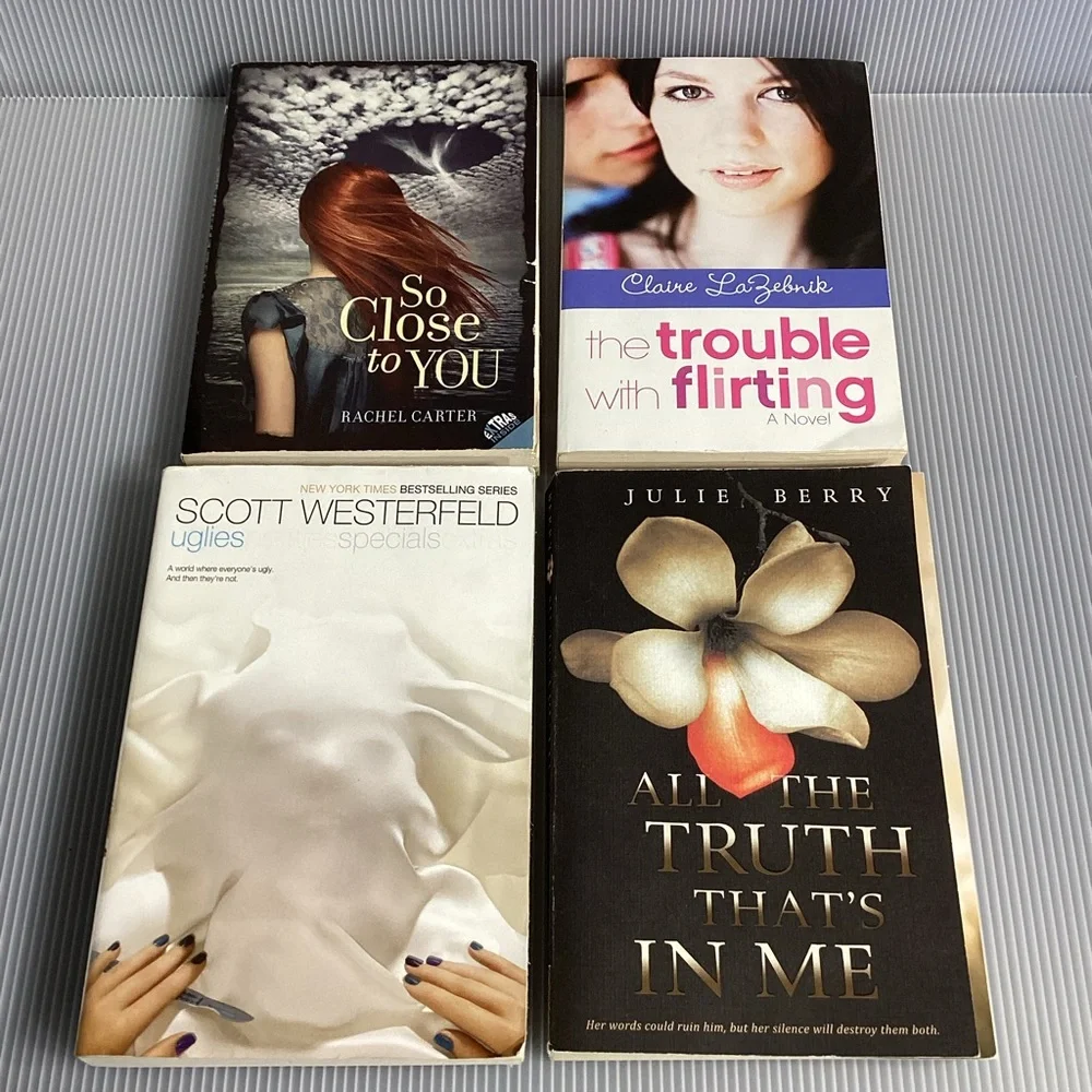 Set of 4 Young Adult/Teen Romance Paperback Books
